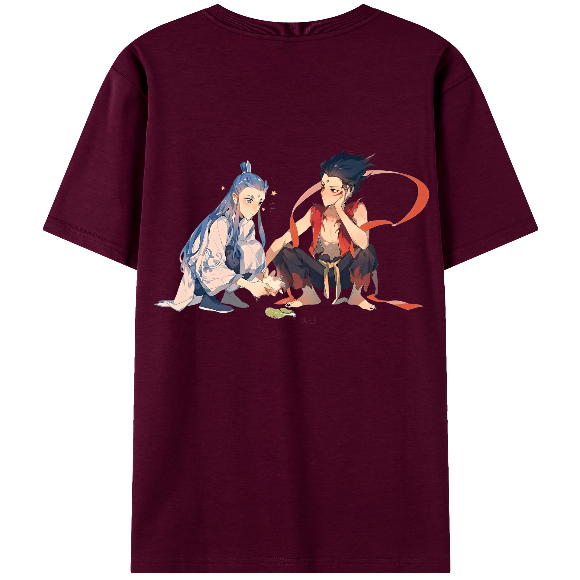 （画像用） Ne Zha 2 ナタ 魔童の大暴れ レディース半袖Tシャツ(バックプリント)
